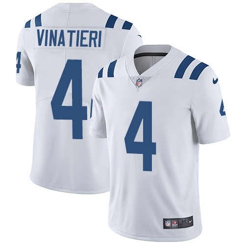 2019 men Indianapolis Colts #4 Vinatieri white Nike Vapor Untouchable Limited NFL Jersey->indianapolis colts->NFL Jersey